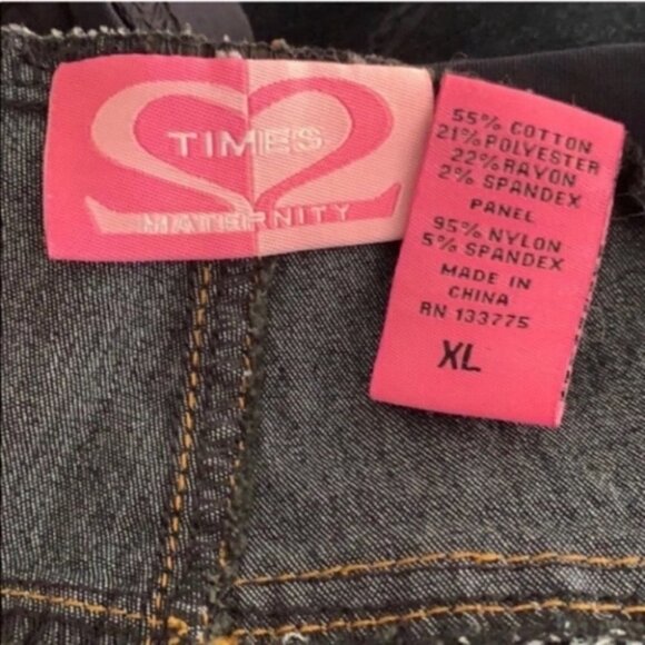 TIMES Maternity dark blue roll up skinny jeans. US 12 - Picture 5 of 12